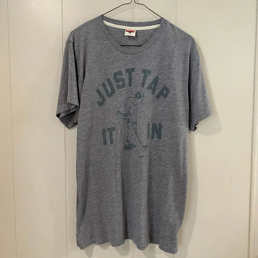 Homage “Just Tap It In” Golf Graphic Tee Gray Size L